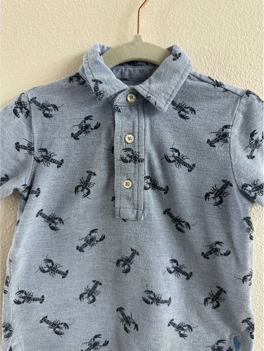 Ralph Lauren Boys Polo Lobster Shirt Size 24M